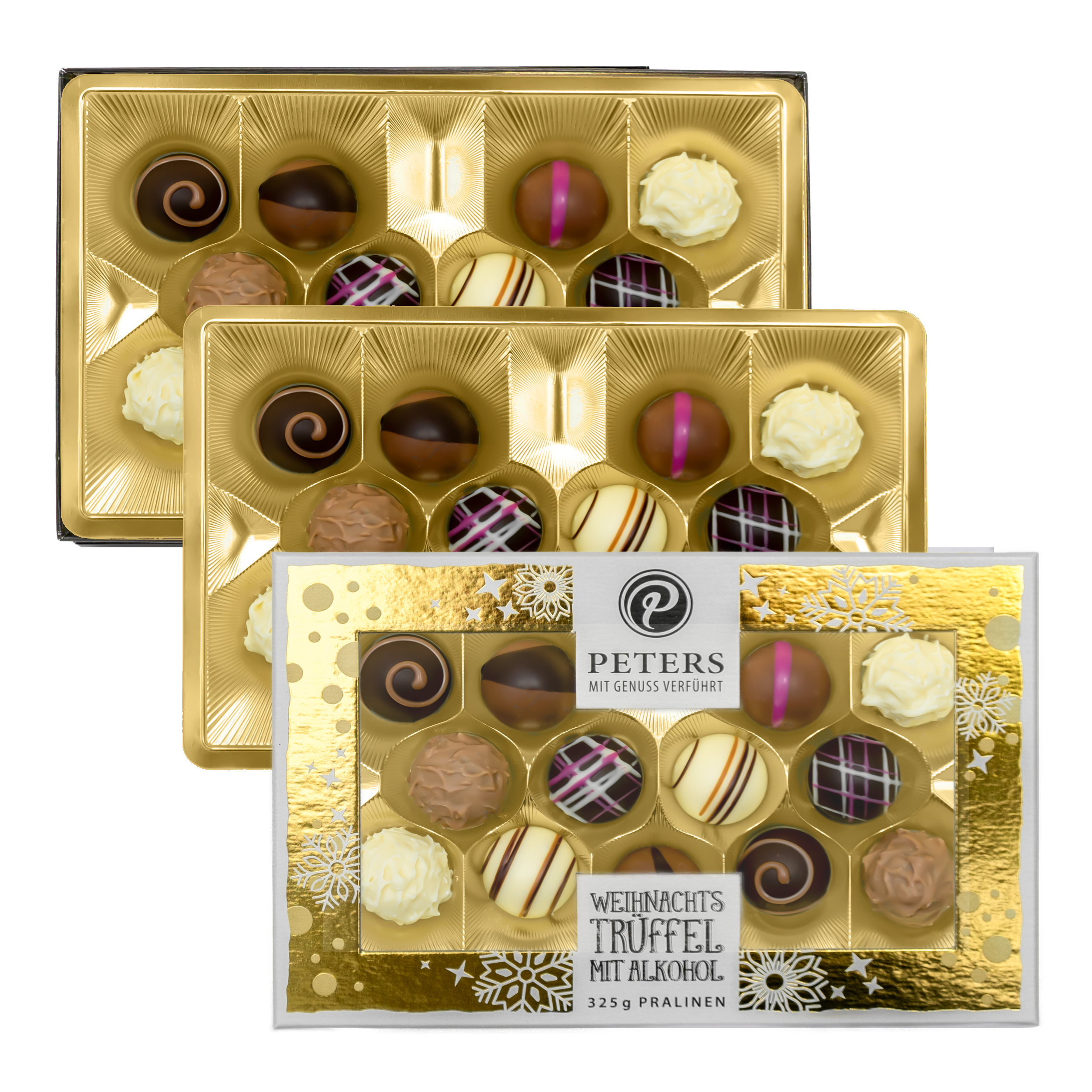 Weihnachtstrüffel mit Alkohol